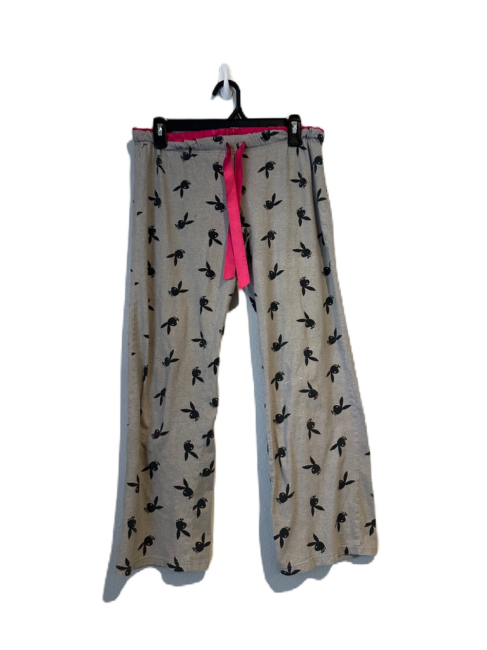 Playboy Gray Playboy Bunny Patterned Sleep Pajama Pants